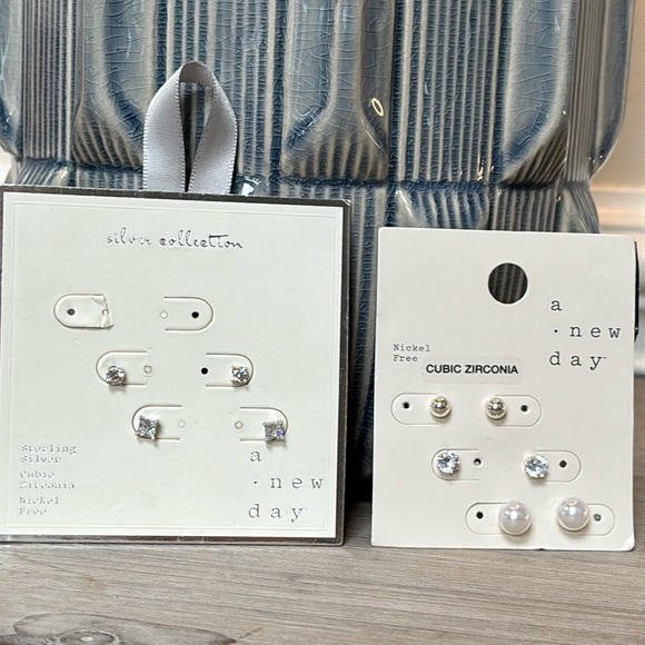a new day Jewelry - NWT A New Day 5 Sets of Stud Earrings